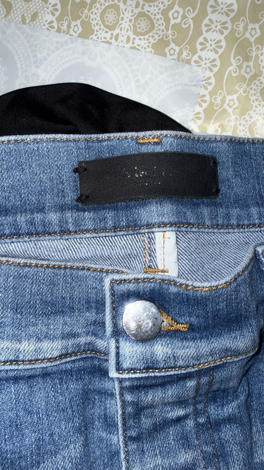 Amiri Amiri Mx1 Blue patch denim jeans Size US 32 / EU 48 - 5 Thumbnail