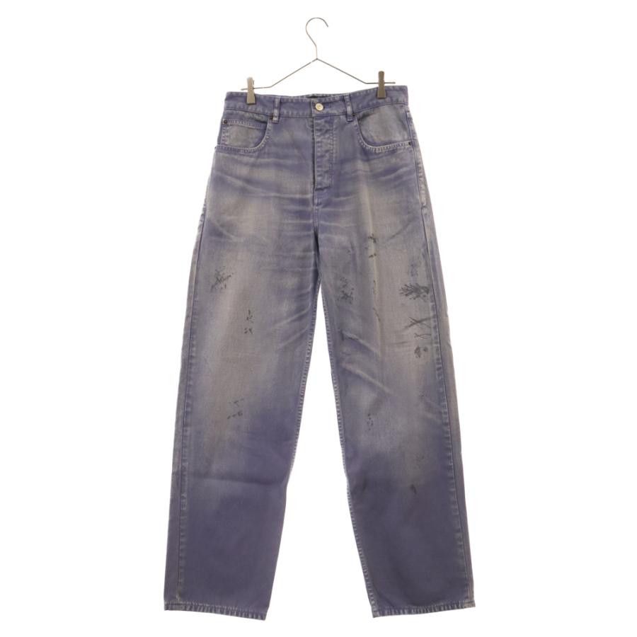 Balenciaga o1tr1nto0825 Loose Fit Jeans Workwear in Purple Size US 34 / EU 50 - 1 Thumbnail