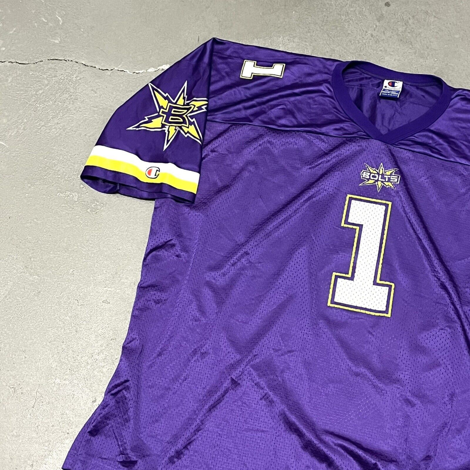 Champion Vintage 2000’s XFL Champion Birmingham Bolts Jersey XXL Size US XXL / EU 58 / 5 - 4 Thumbnail