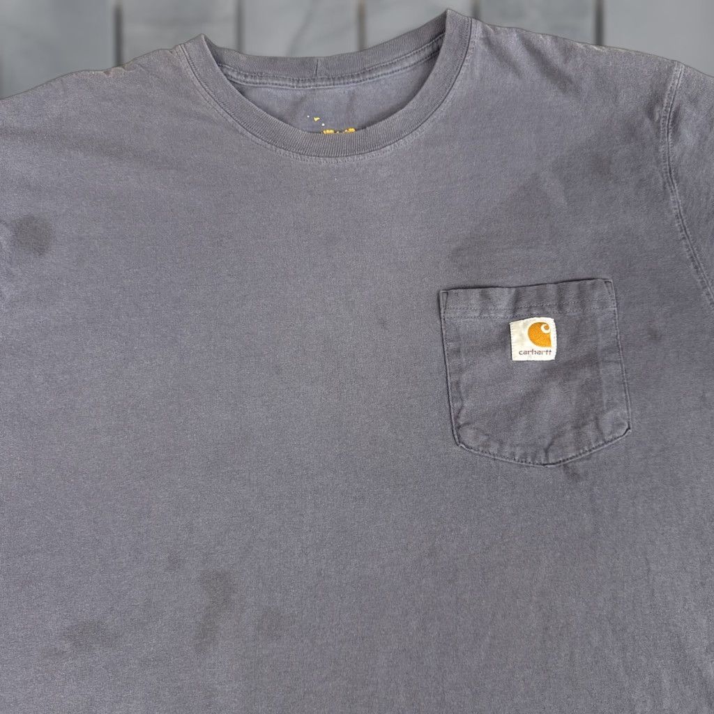 Carhartt VINTAGE Carhartt Shirt Mens XXL Gray Pocket Work Causal K87 Distressed Short Sleeve Size US XXL / EU 58 / 5 - 1 Thumbnail