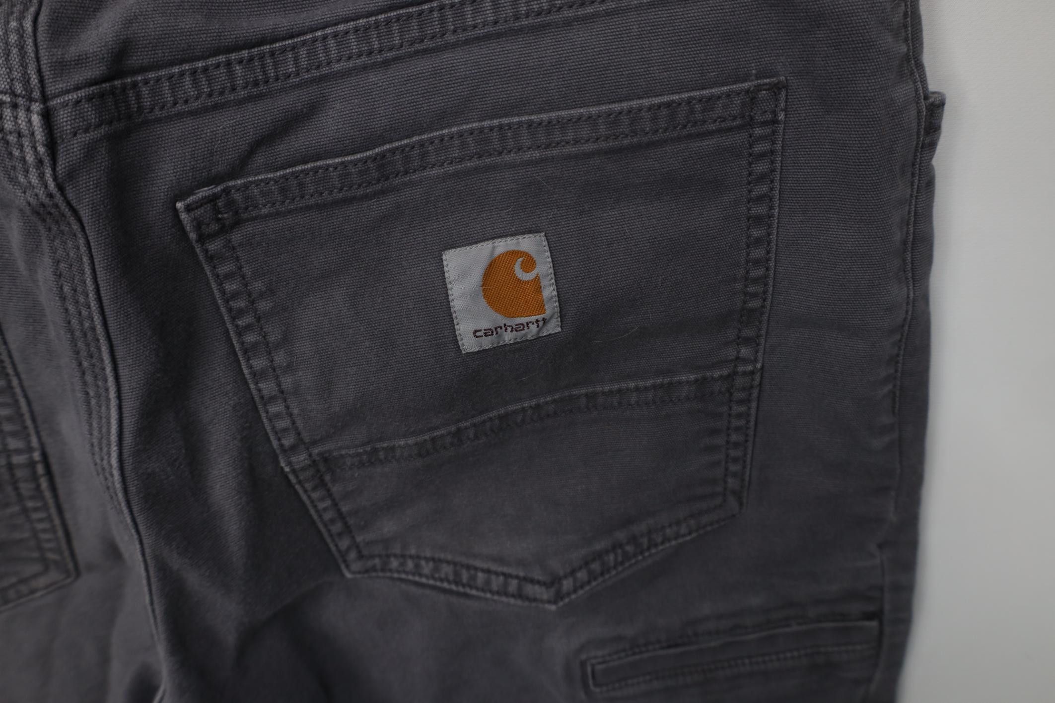 Carhartt Vintage Y2K Carhartt Relaxed Fit Stretch Canvas Pants Gray Size US 33 - 13 Thumbnail