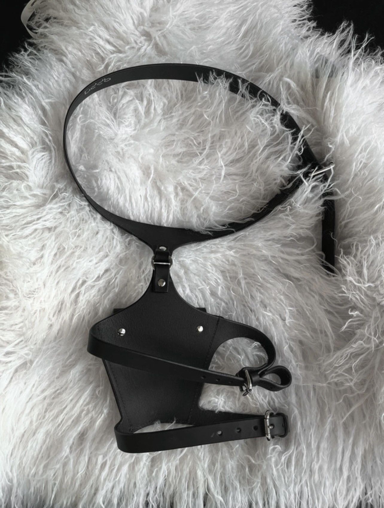 Other Fleet Ilya black leather pocket suspender harness bag Size ONE SIZE - 6 Thumbnail