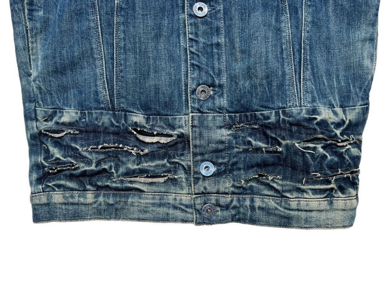 Diesel × Japanese Brand Diesel Denim Jeans Jacket Leather Patches Denim Jacket Size S / US 4 / IT 40 - 7 Thumbnail