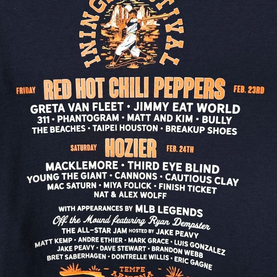 Vintage Innings Festival T Shirt Mens Size Large Blue 2024 Red Hot Chili Peppers Size US L / EU 52-54 / 3 - 5 Thumbnail