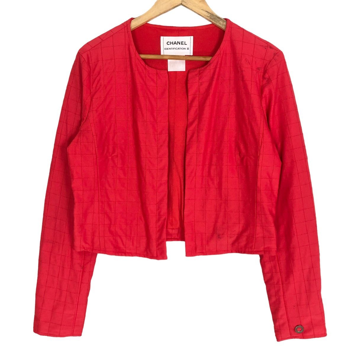 Chanel Chanel Lipstick Red Quilted Nylon Jacket Size S / US 4 / IT 40 - 8 Thumbnail