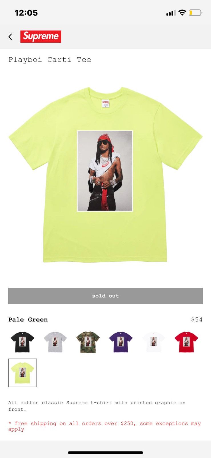 Supreme Supreme playboi carti Size US L / EU 52-54 / 3 - 3 Thumbnail