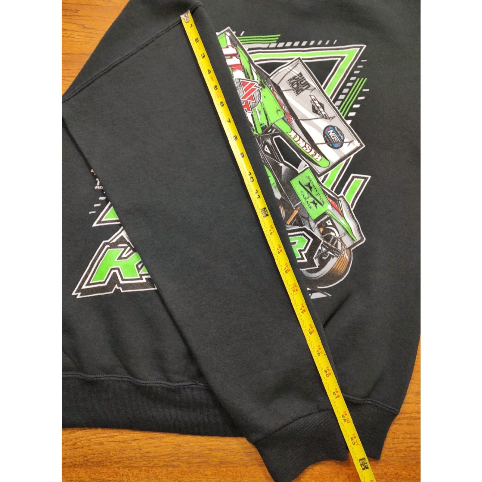 Gildan VINTAGE Kraig Kinser 11K Remy Crew Sweatshirt Hoodie XL Black Men Pullover Racing Dirt Nascar Indy 500 Daytona 500 Vintage Winged Sprint Car Size US XL / EU 56 / 4 - 6 Thumbnail