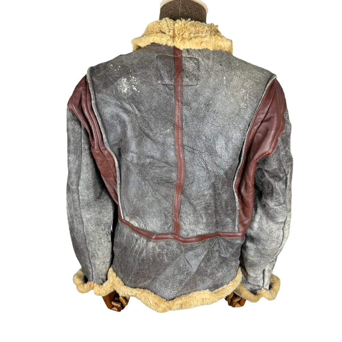 Harley Davidson ☀️HARLEY DAVIDSON B3 SHEEPSKIN BIKERS LEATHER JACKET Size US L / EU 52-54 / 3 - 4 Thumbnail