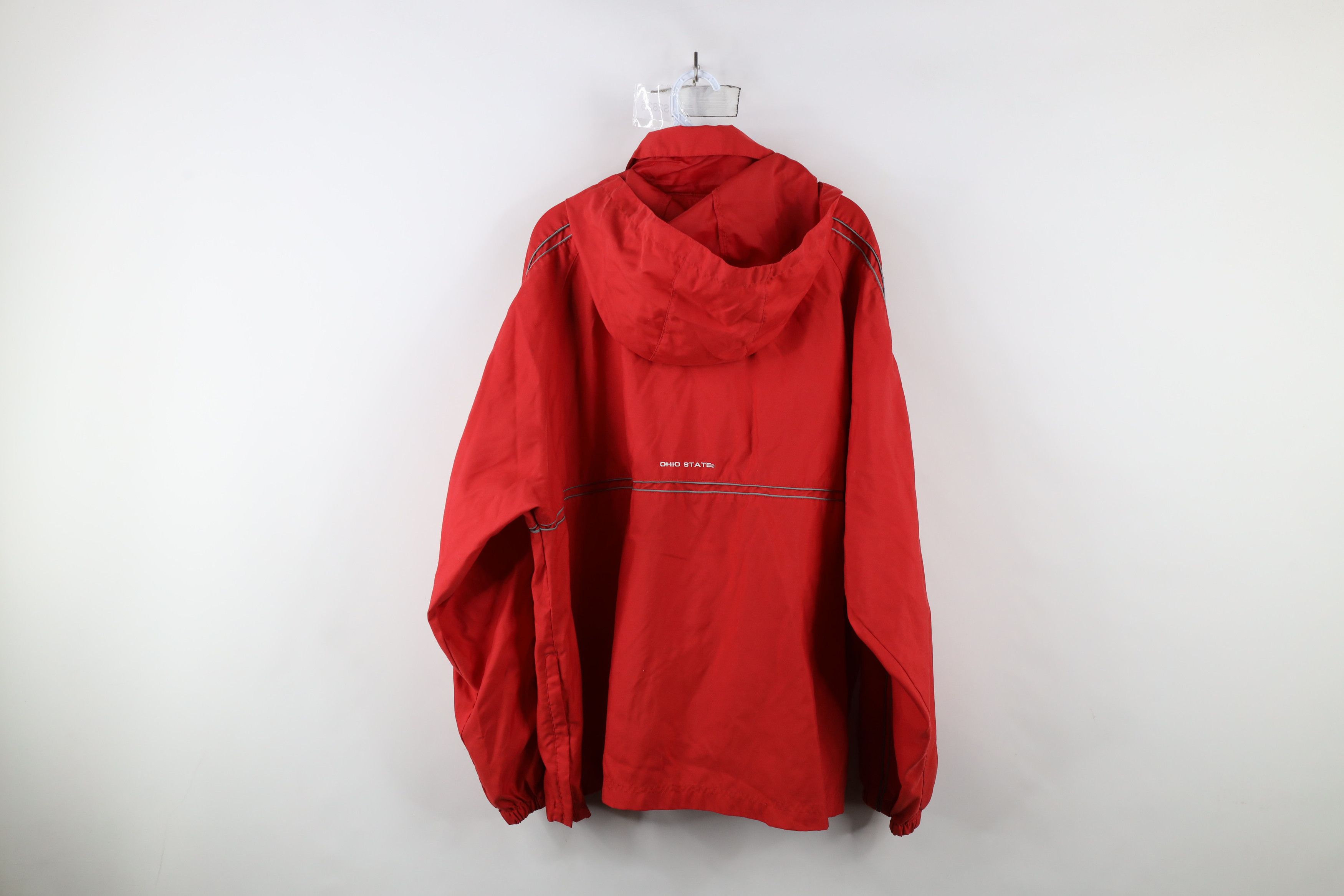 Vintage Vintage 90s Ohio State University Hooded Pullover Jacket Size US XL / EU 56 / 4 - 13 Thumbnail