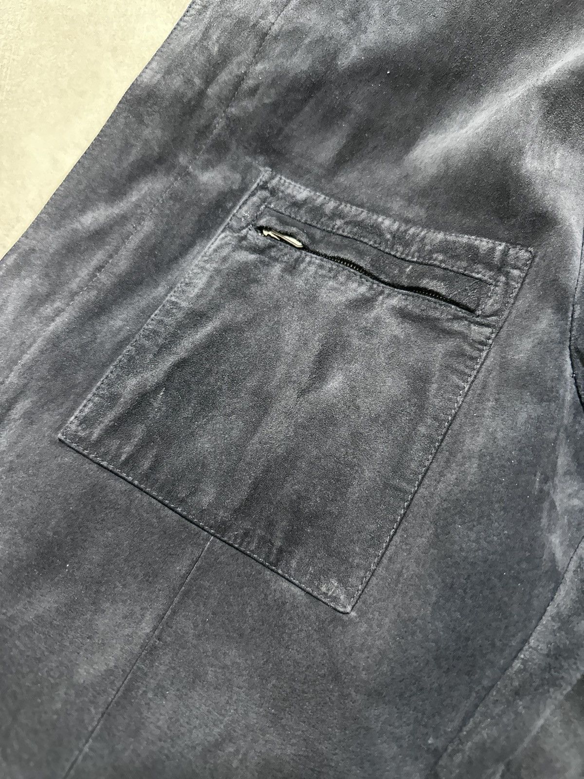 Jil Sander Archive Jil Sander Suede Leather Jacket Blue Mens Size 48 Size US M / EU 48-50 / 2 - 10 Thumbnail