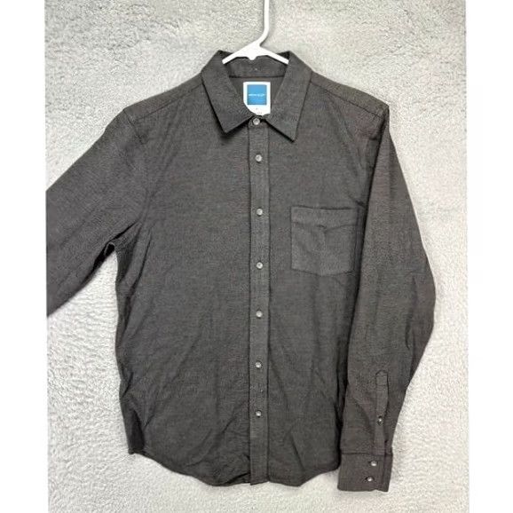 Vintage Jason Scott Shirt Adult Small Grey Flannel Button-Up Long Sleeve Pocket Mens NEW Size US S / EU 44-46 / 1 - 3 Thumbnail