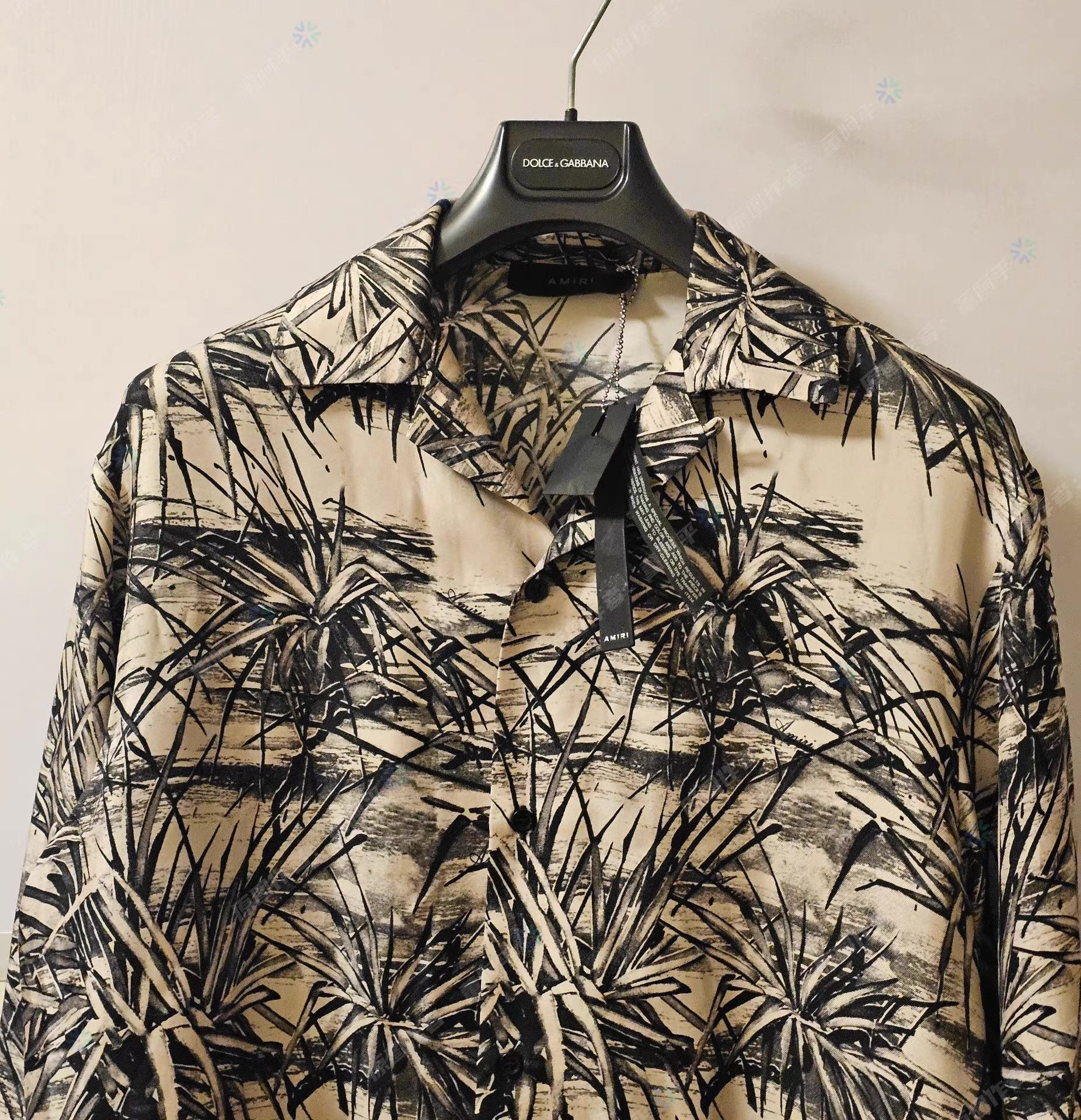 Amiri AMIRI Men's Silk Shirt Q4 Size US XL / EU 56 / 4 - 2 Thumbnail