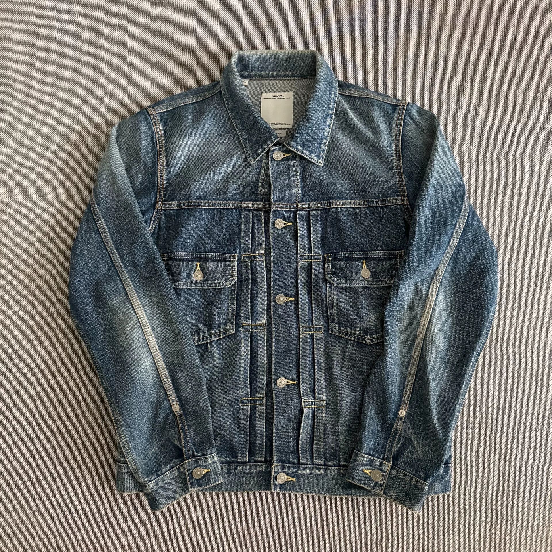 Visvim Visvim 101 Type 2 Denim Jacket 16aw Size US XL / EU 56 / 4 - 1 Thumbnail