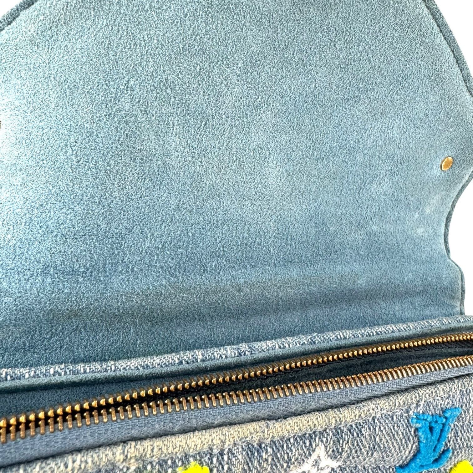 Louis Vuitton Louis Vuitton Monogram Denim New Wave Chain Pochette Size ONE SIZE - 15 Thumbnail