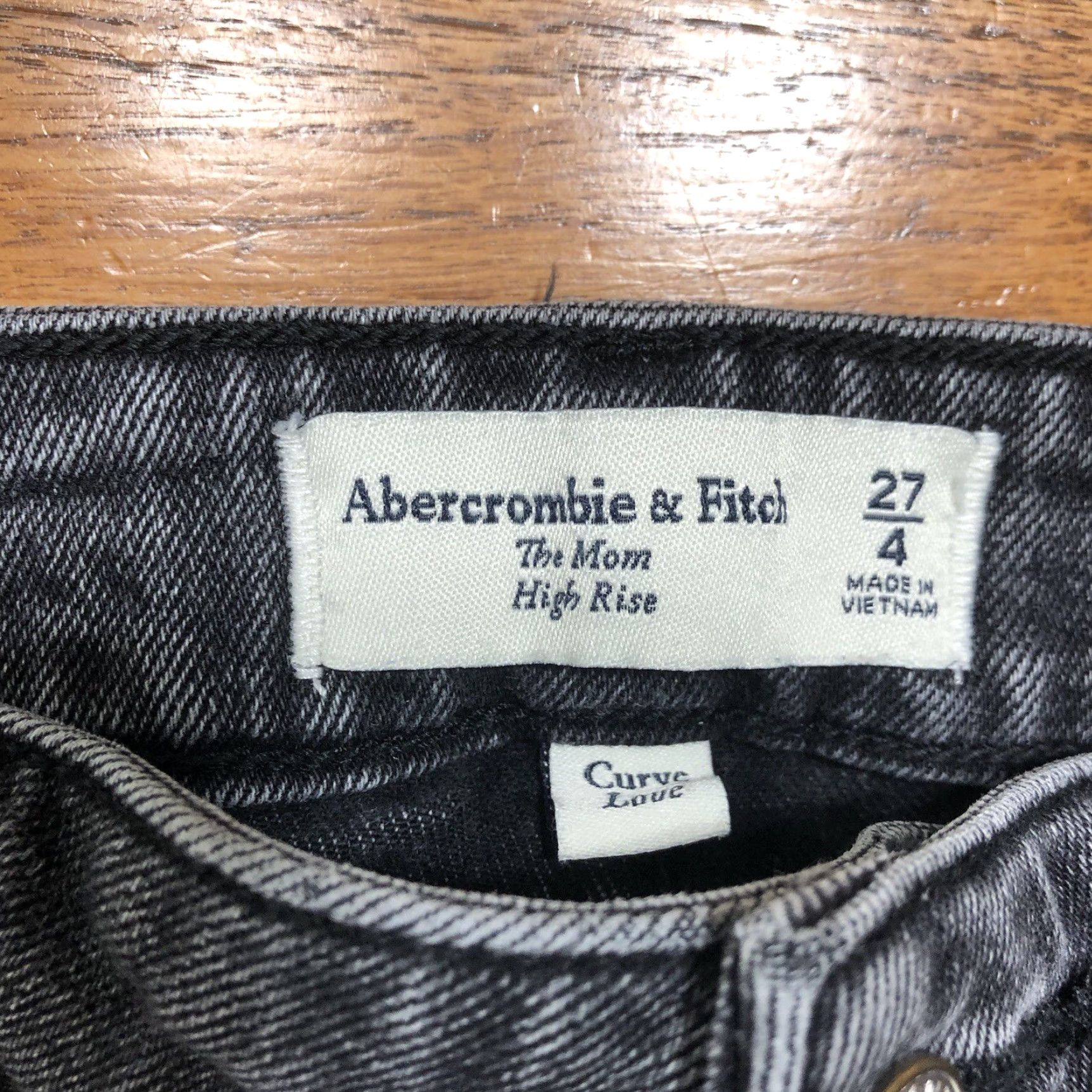 Abercrombie & Fitch VINTAGE Abercrombie & Fitch Jeans Mom High Rise Black Womens 27 Inseam 26 Might Not Vintage? Size 27" / US 4 / IT 40 - 4 Thumbnail