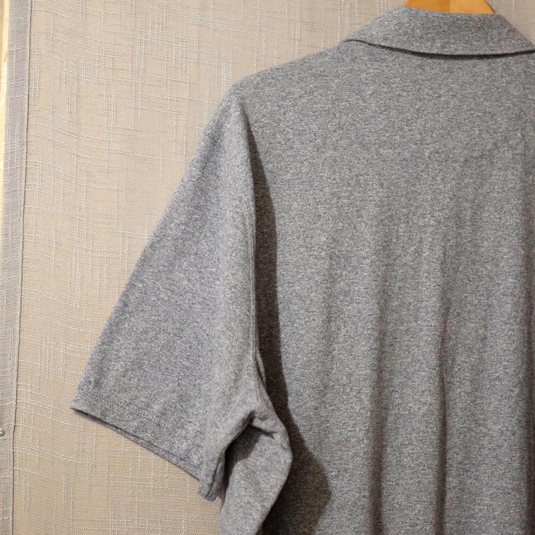 Vintage EUC Mutual Weave 3 Button Pullover Polo Shirt Heather Blue Mens 2XLT Size US XXL / EU 58 / 5 - 6 Thumbnail