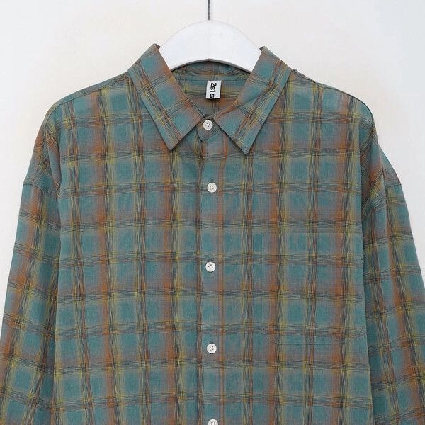 Beams Plus 2S1 Studio Loosefit Summer Check Plaid Pocket Shirt Size US M / EU 48-50 / 2 - 21 Thumbnail