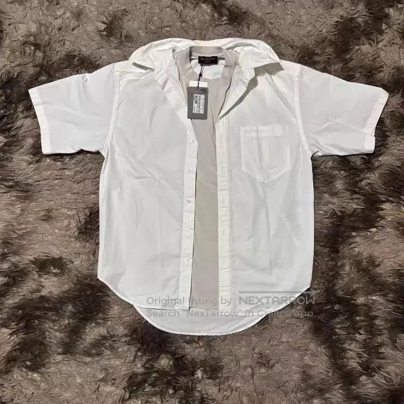 Balenciaga Balenciaga Fake Two-Piece Pocket Shirt Short Sleeve Size US XS / EU 42 / 0 - 1 Thumbnail
