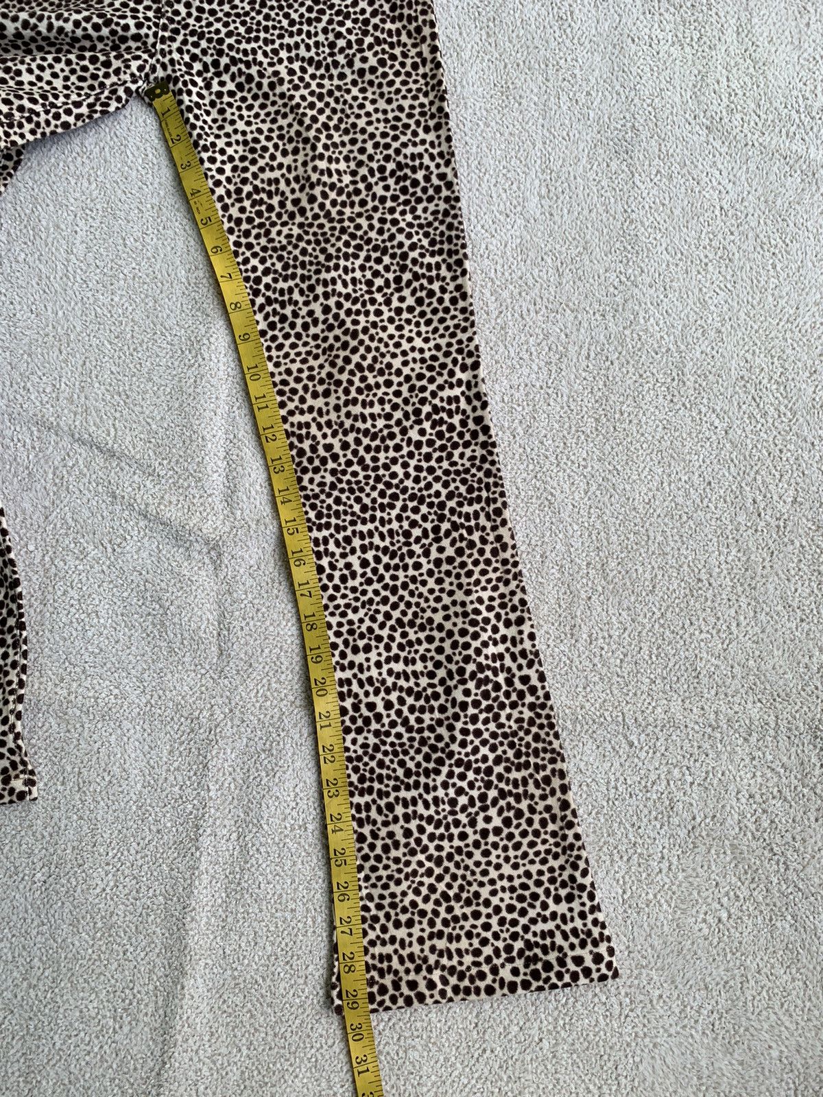 Designer × Moschino Moschino Leopard Flared Jeans Size 29" - 16 Thumbnail