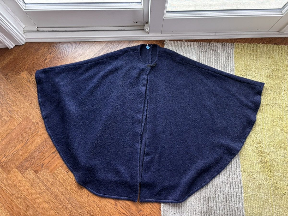 Vintage True Vintage Wool Cape Mohair Shawl British Police 1960s Size L / US 10 / IT 46 - 3 Thumbnail