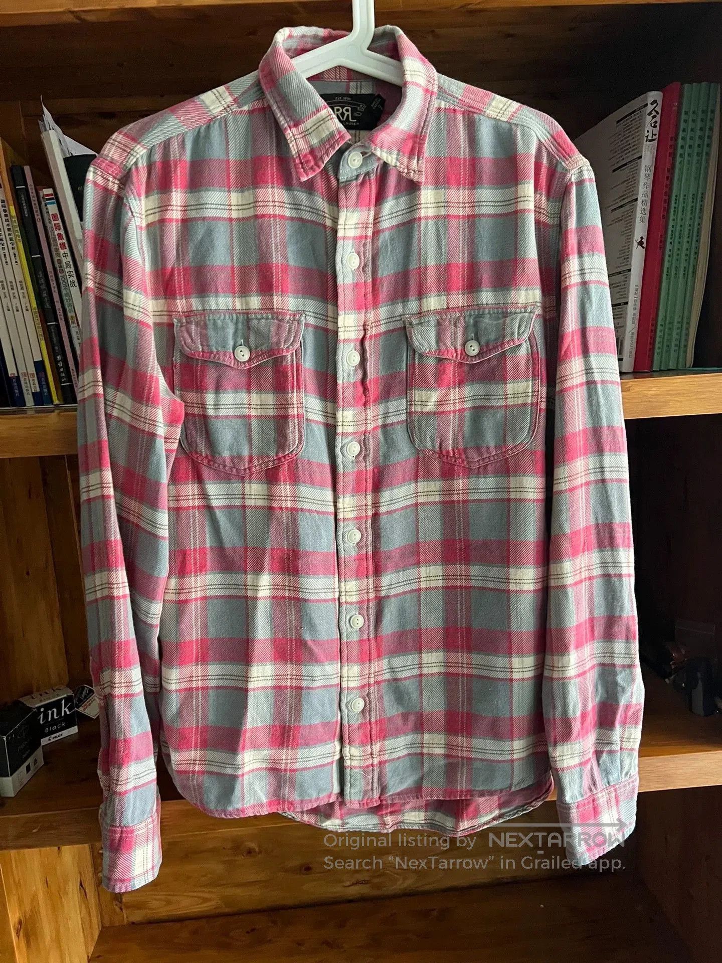 RRL Ralph Lauren classic plaid double RL shirt for men. Size US S / EU 44-46 / 1 - 2 Thumbnail