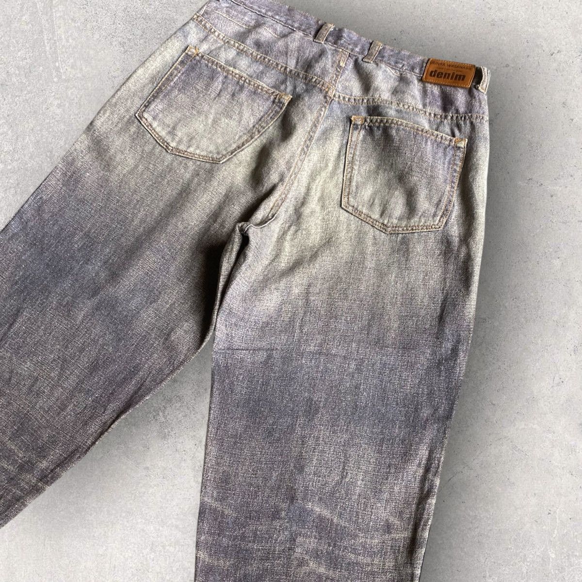 Junya Watanabe ss10 Trompe-l'œi Denim Linen Pants Size US 31 - 5 Thumbnail