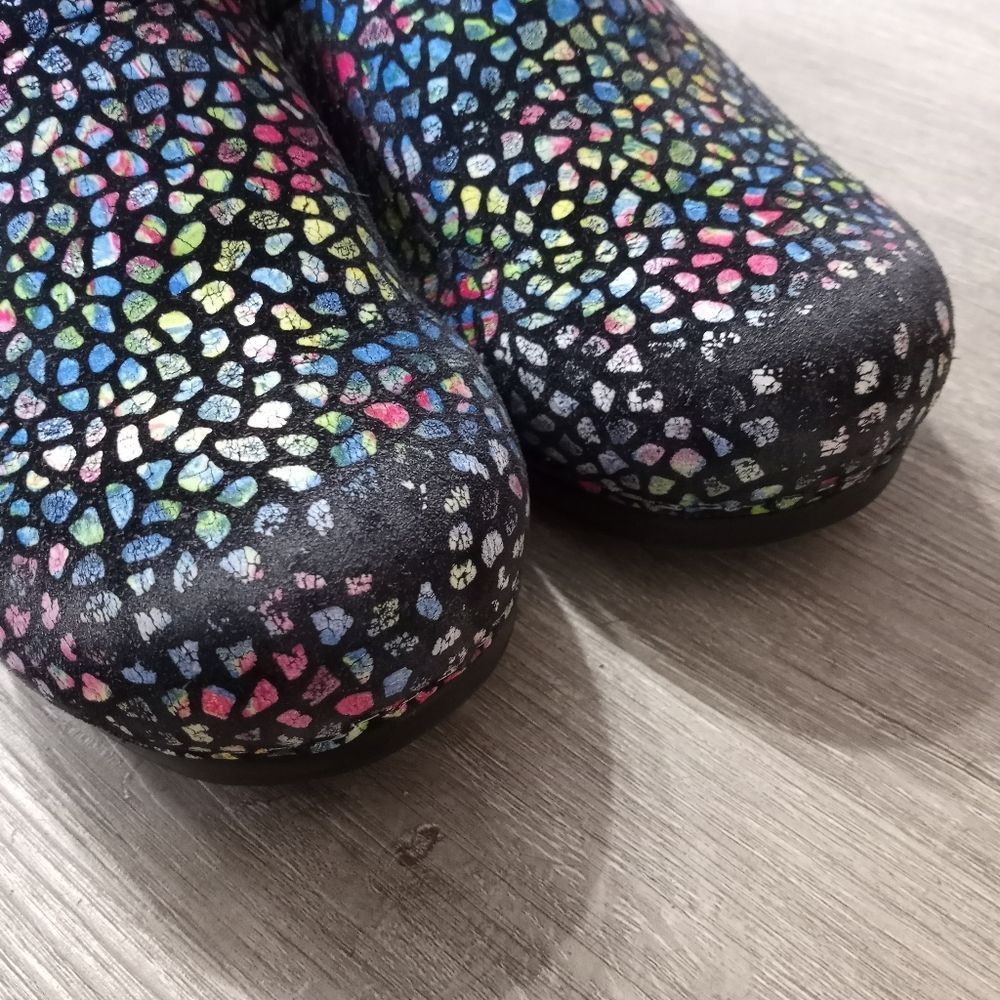 Other Sanita Women's Clog Multi-colored Stained Glass Print size 3 Size US 8 / IT 38 - 4 Thumbnail