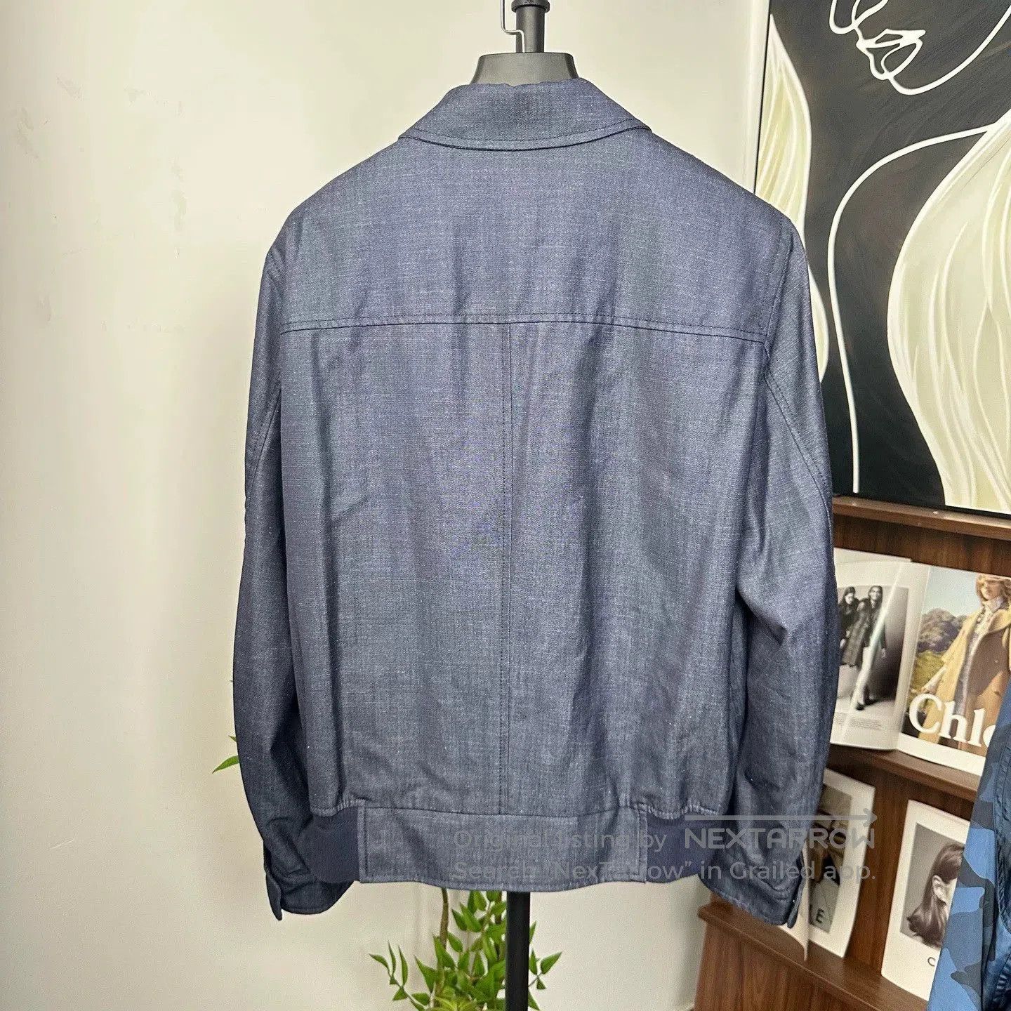 Canali canali wool utility jacket in blue. Size US L / EU 52-54 / 3 - 2 Thumbnail