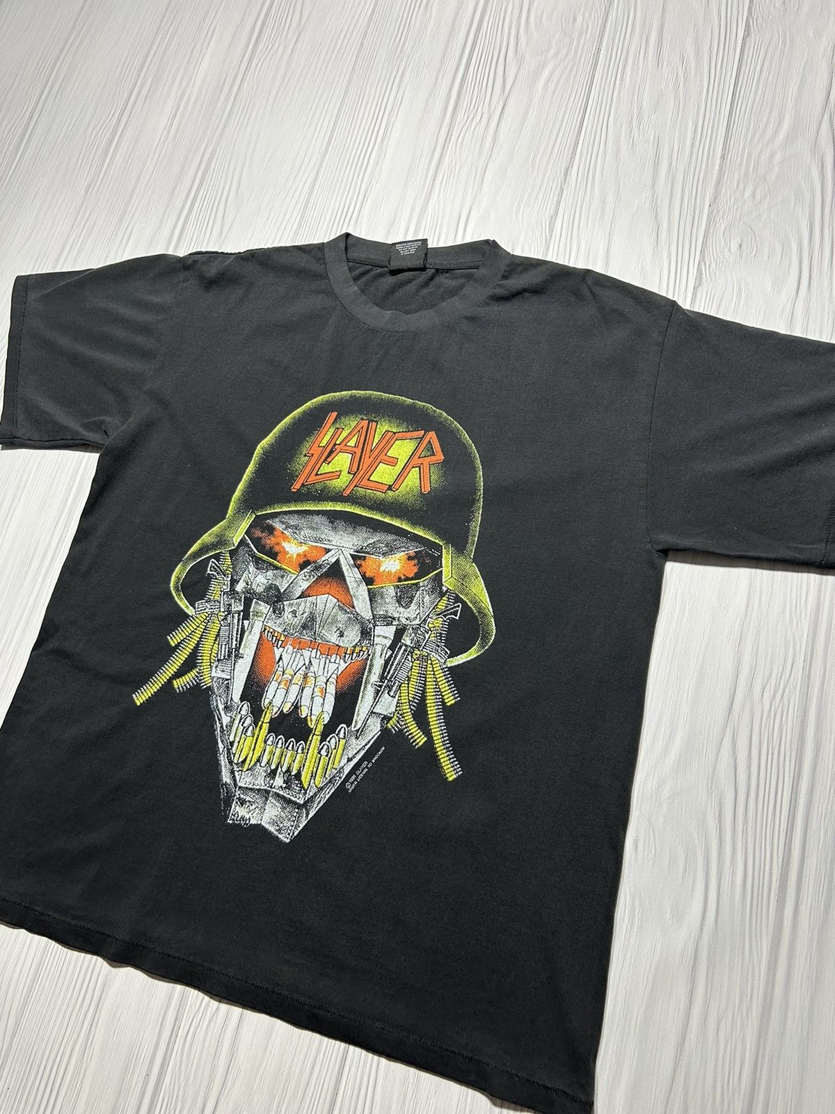 Band Tees Vintage 1991 Slayer Tour T-Shirt Metal Band Size US L / EU 52-54 / 3 - 2 Thumbnail