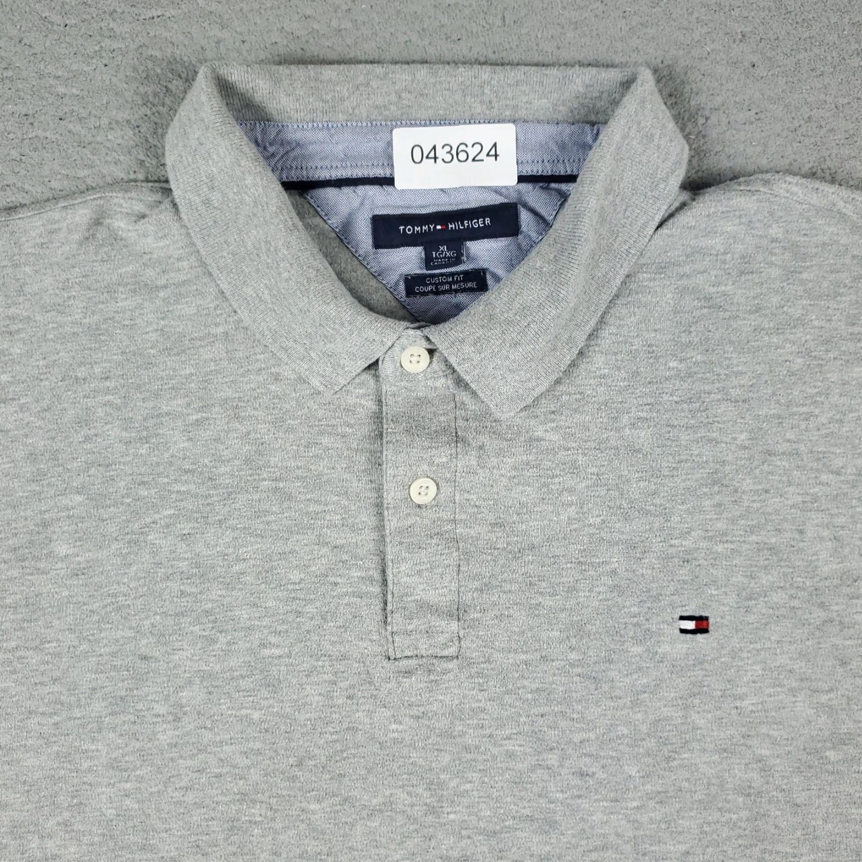 Tommy Hilfiger Tommy Hilfiger Polo Shirt Mens XL Gray Casual Short Sleeve Activewear Size US XL / EU 56 / 4 - 2 Thumbnail