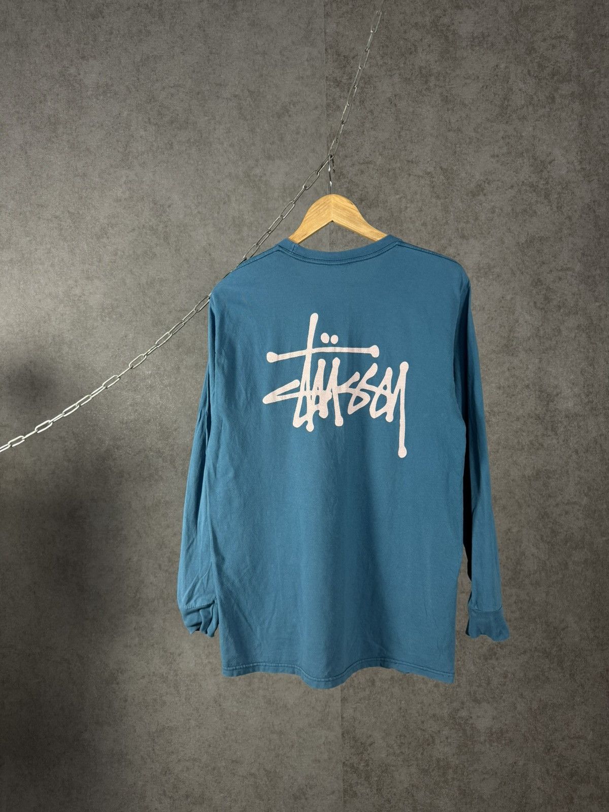 Stussy Stussy designer big logo longsleeve Size US S / EU 44-46 / 1 - 1 Thumbnail