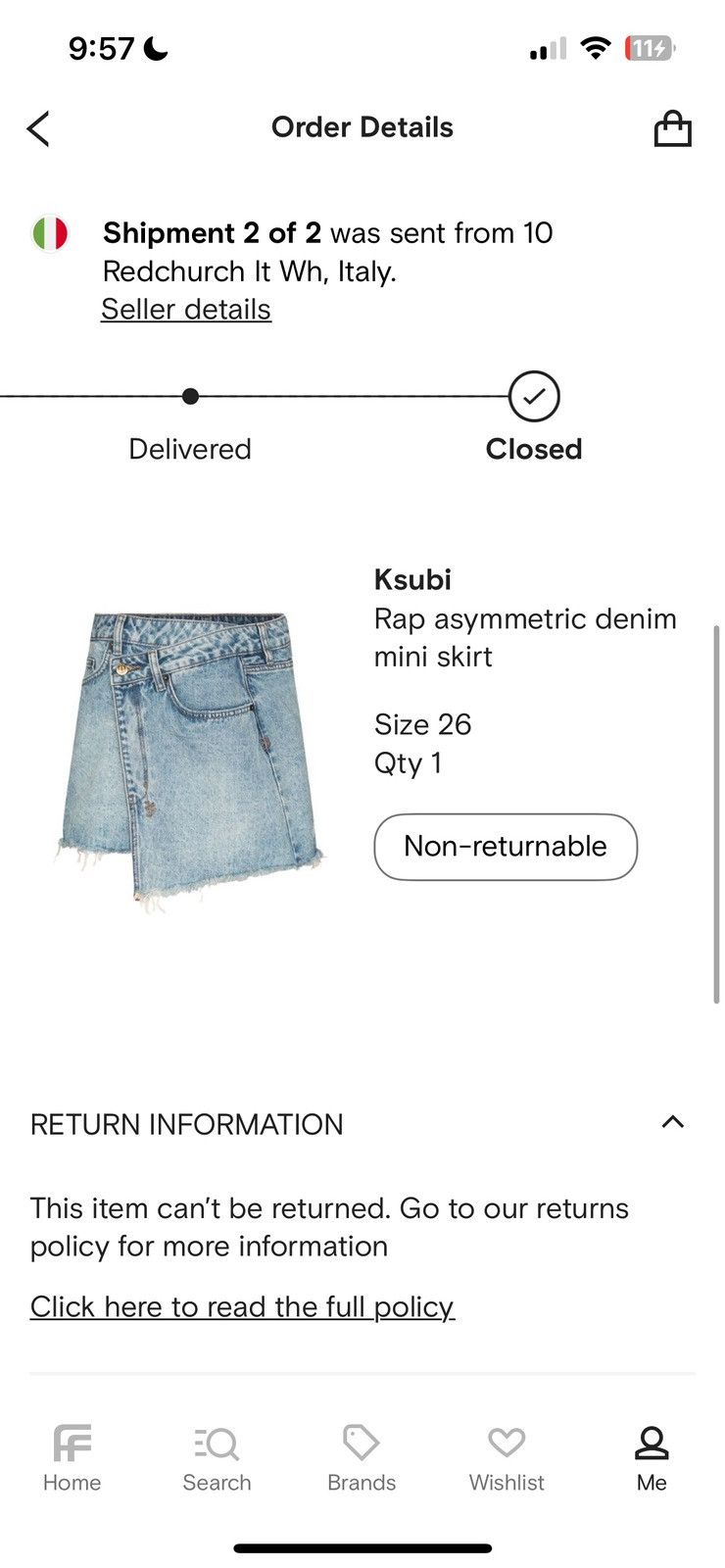 Ksubi Wrap asymmetrical denim skirt Size 26" / US 2 / IT 38 - 6 Thumbnail
