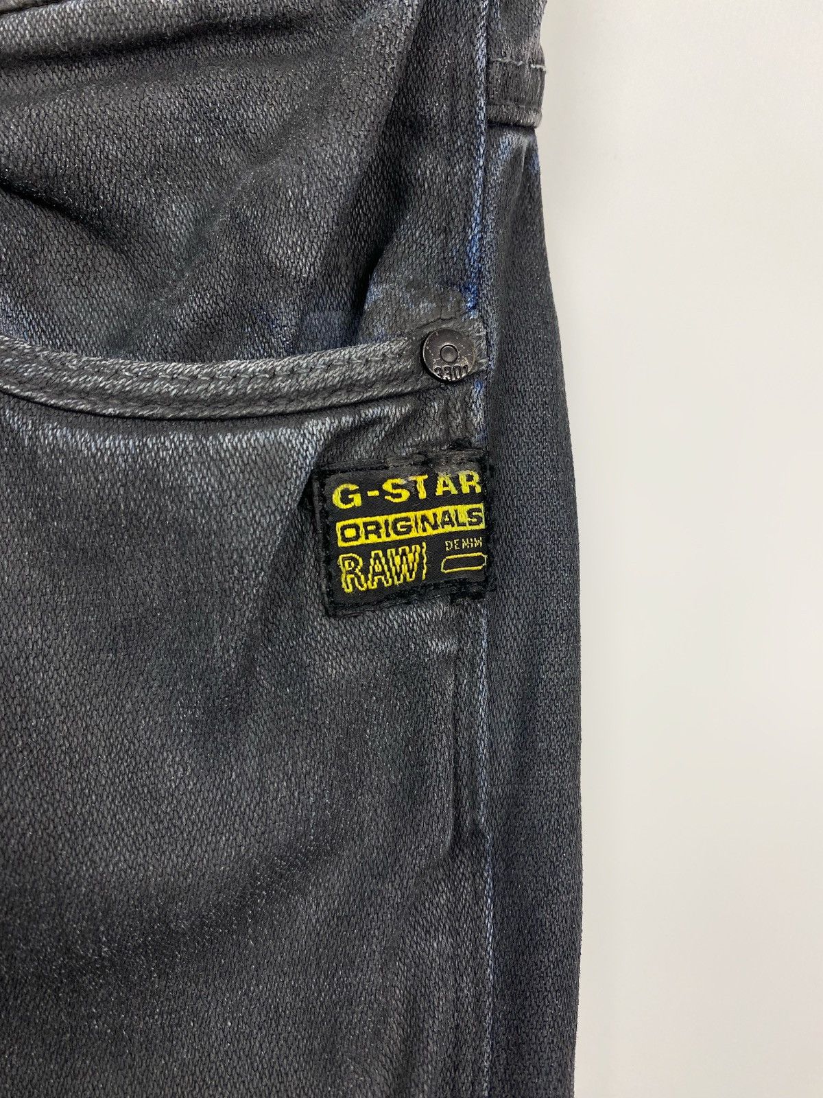G-Star G-Star Raw Fender Skinny Low Rise Waxed Denim 30X32 Size 30" / US 8 / IT 44 - 4 Thumbnail
