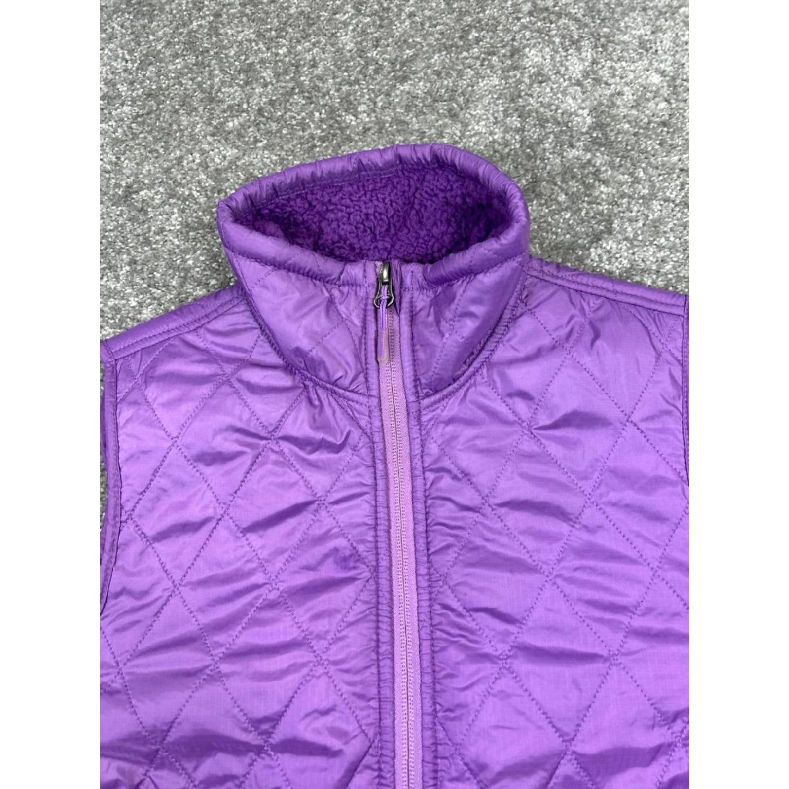 Vintage L.L.Bean Vest Womens Small Petite Purple Quilted Full Zip Size S / US 4 / IT 40 - 2 Thumbnail