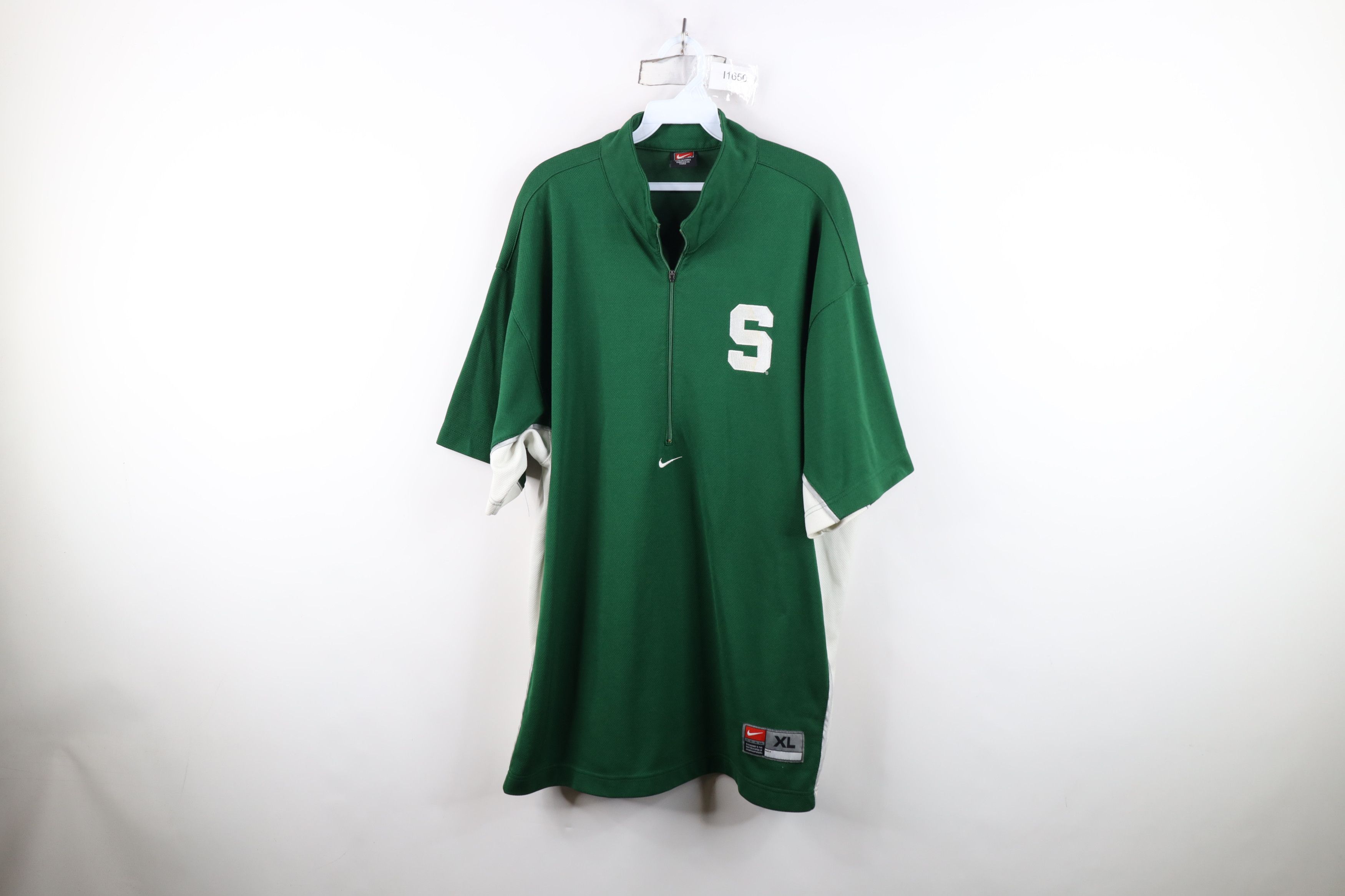 Nike Vintage Nike Swoosh Michigan State University Shirt Team Size US XL / EU 56 / 4 - 1 Thumbnail