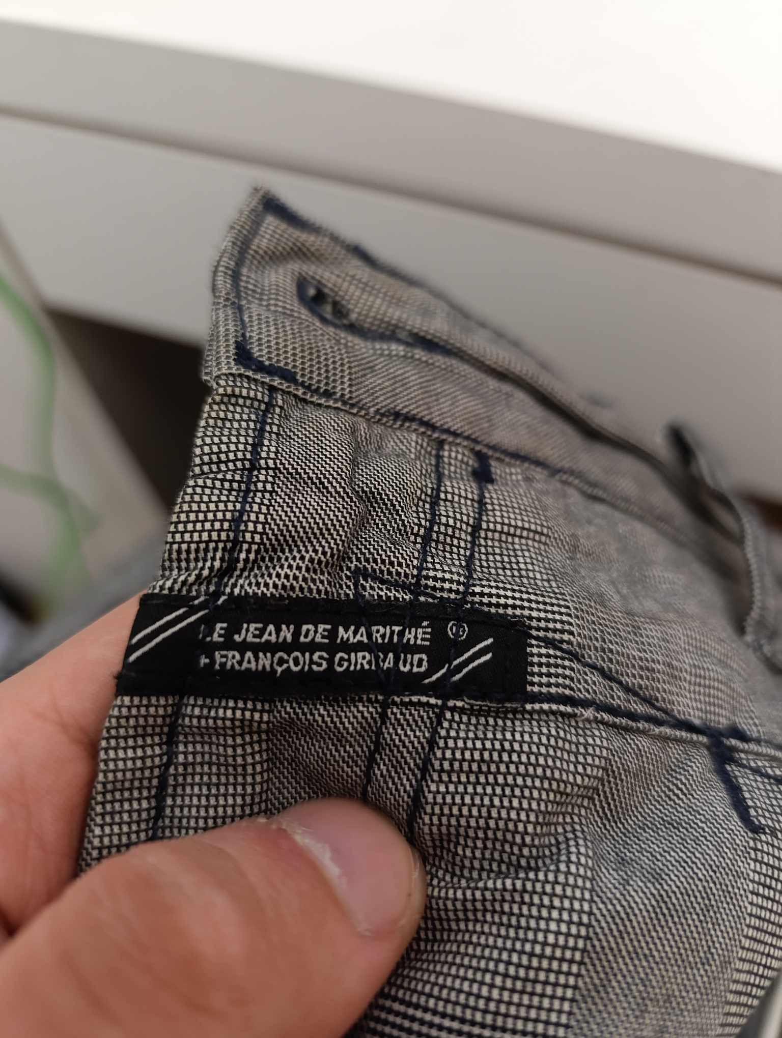 Marithe + Francois Girbaud Gray Straight Jeans by Martihe Francois Gribaud Size US 33 - 4 Thumbnail
