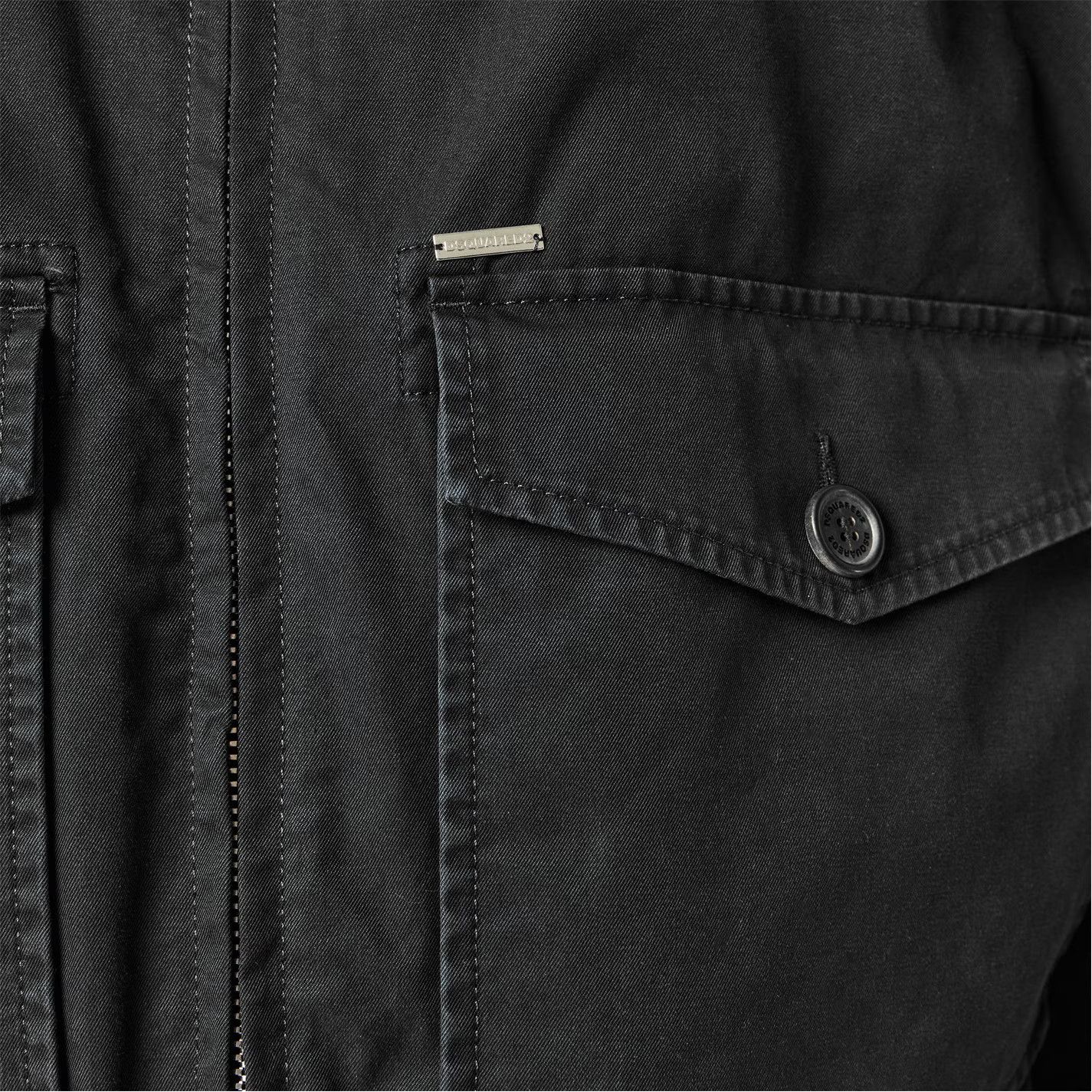 Dsquared2 o1g2r1mq0426 Easy Cotton Kaban Overshirt in Black Size US L / EU 52-54 / 3 - 5 Thumbnail