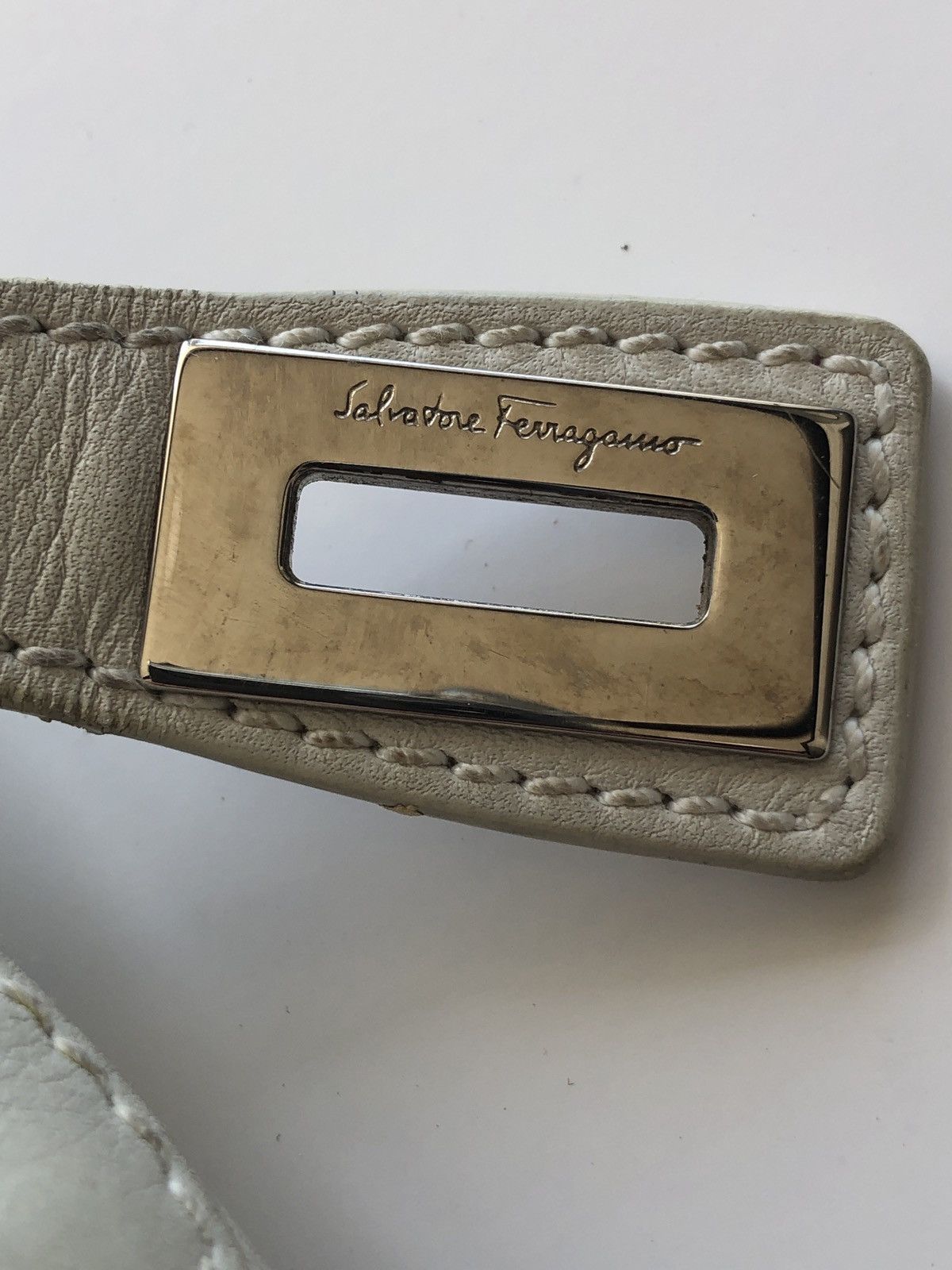 Salvatore Ferragamo SALVATORE FERRAGAMO WHITE LEATHER BOSTON SHOULDER BAG Size ONE SIZE - 6 Thumbnail