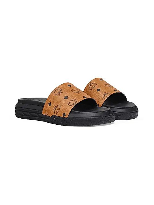 MCM o1y1125 Slippers in Tan Size US 5 / IT 35 - 2 Thumbnail