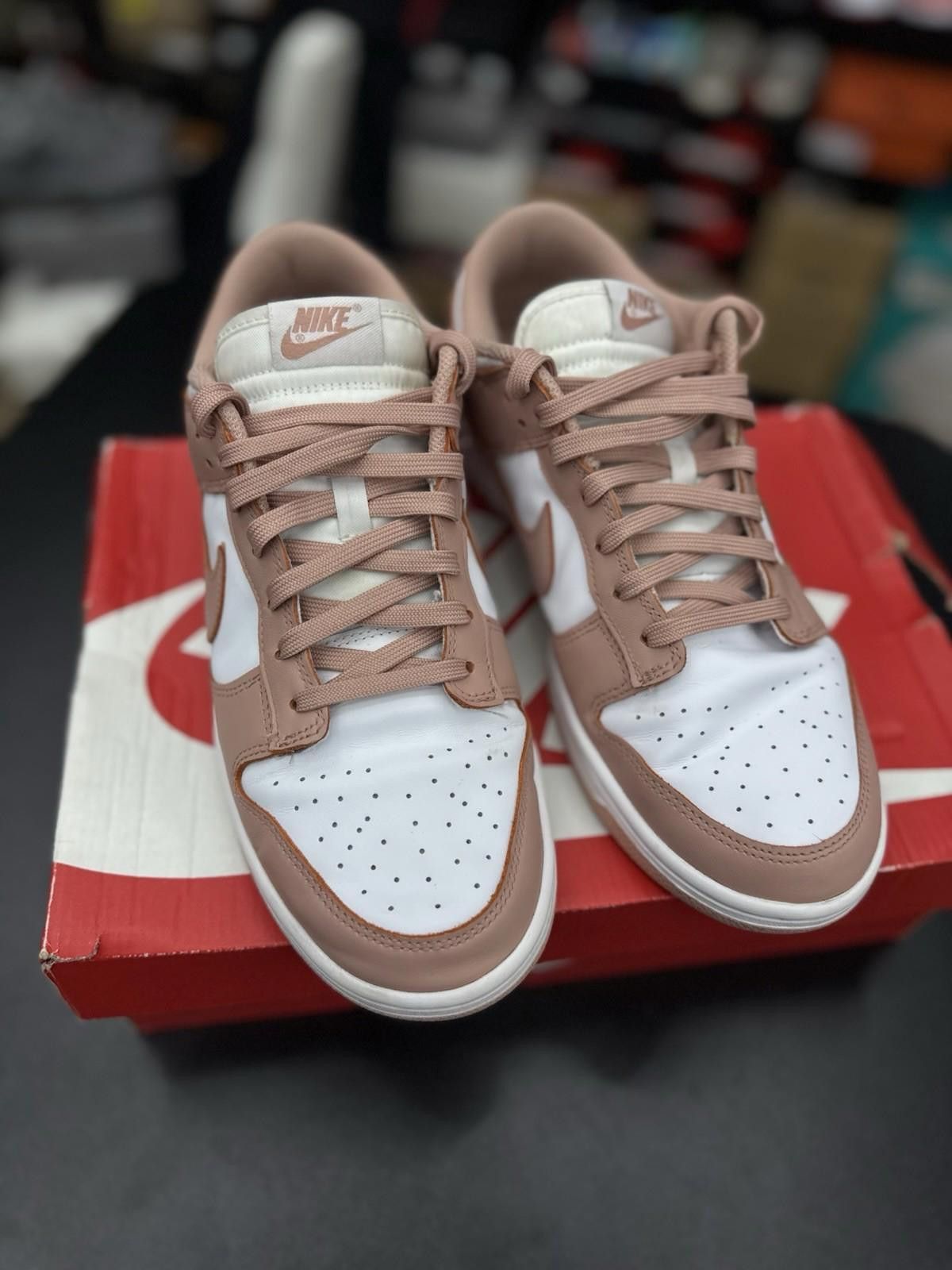 Nike Size 11.5W - Nike Dunk Low Rose Whisper Pink White Leather Size US 11.5 / IT 41.5 - 3 Thumbnail
