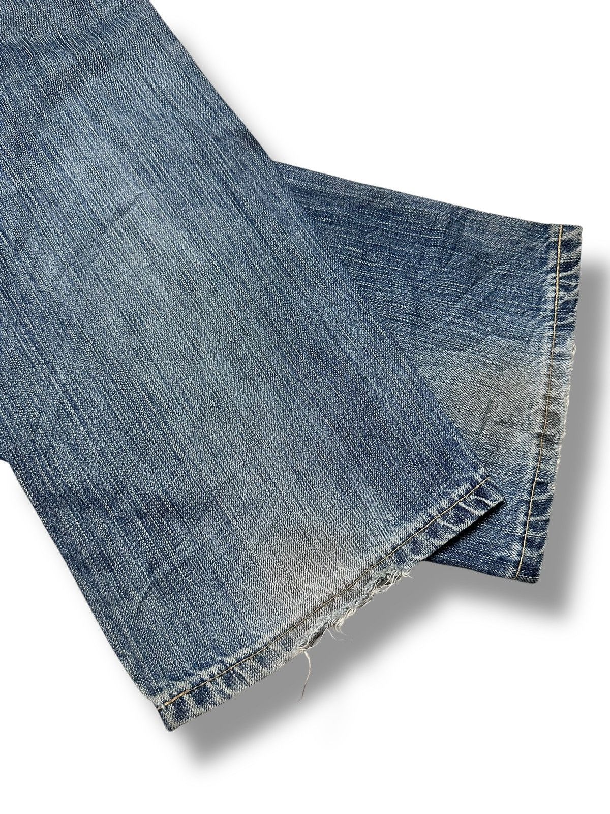 Edwin Edwin 503 Premium Straight Leg Japan Jeans Distressed Faded Size US 33 - 18 Thumbnail