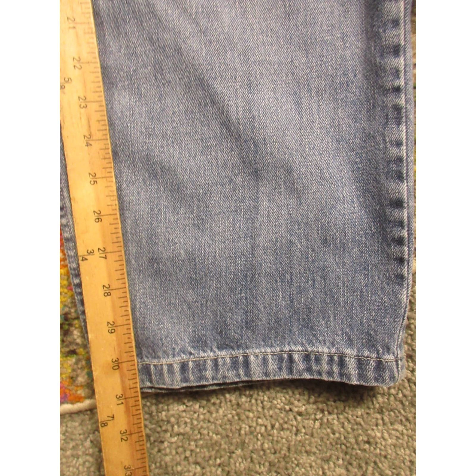 Anchor Blue VINTAGE Anchor Blue Jeans 33X30 Light Denim 5-Pocket Relaxed Straight Baggy Zipper Button Closure Mens 90s Grunge Baggy Jeans Size US 33 - 6 Thumbnail