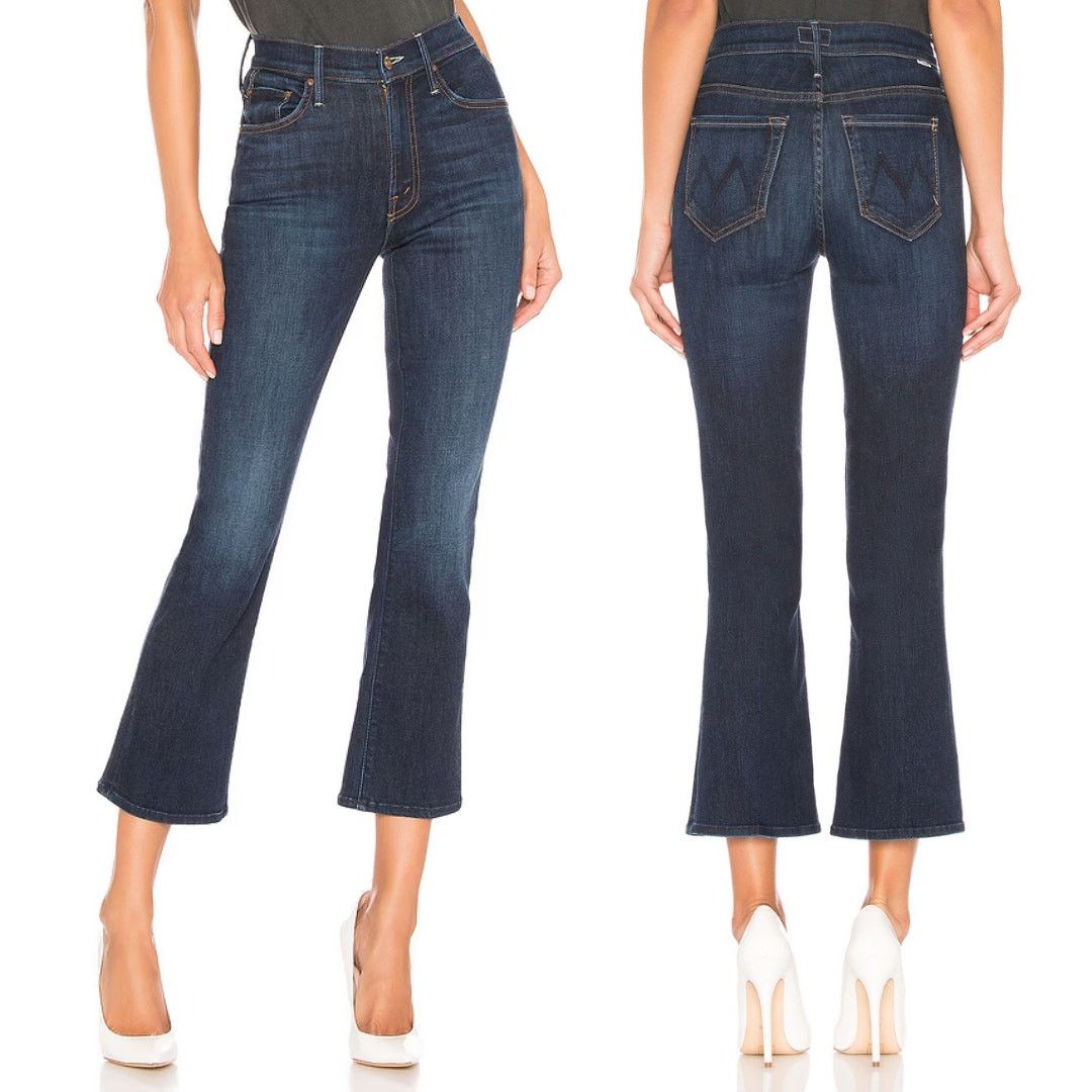 MOTHER MOTHER | The Outsider Crop Up Your Alley Dark Wash Jeans 24 Size 24" / US 00 / IT 34 - 1 Thumbnail