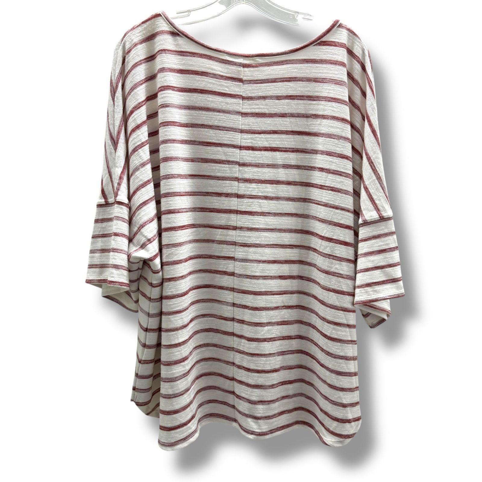 Other Max Studio Women's White & Red Striped Sweater - 2X Size XXL / US 16-18 / IT 52-54 - 4 Thumbnail