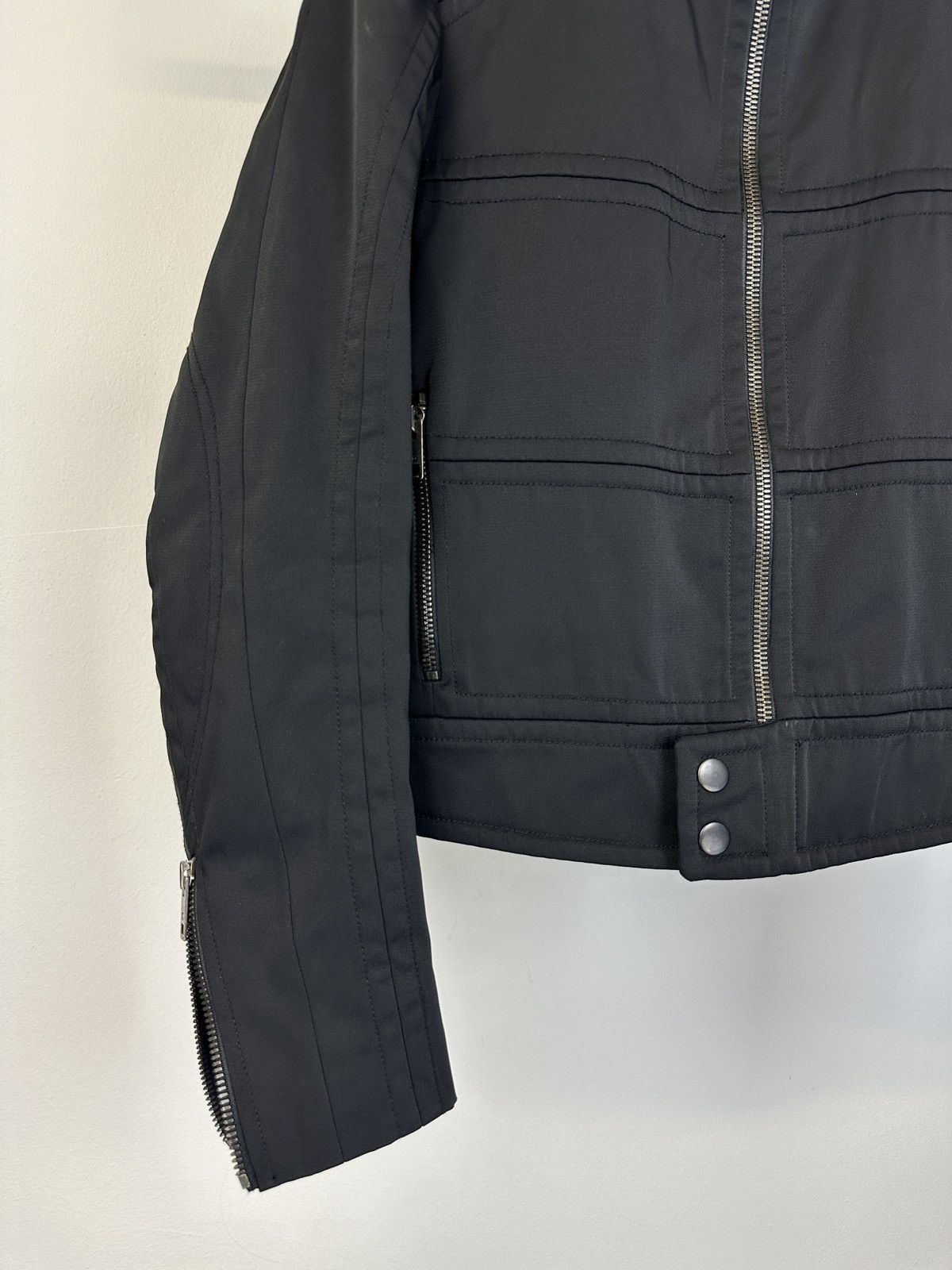 2000s Gucci by Tom Ford paneled moto jacket