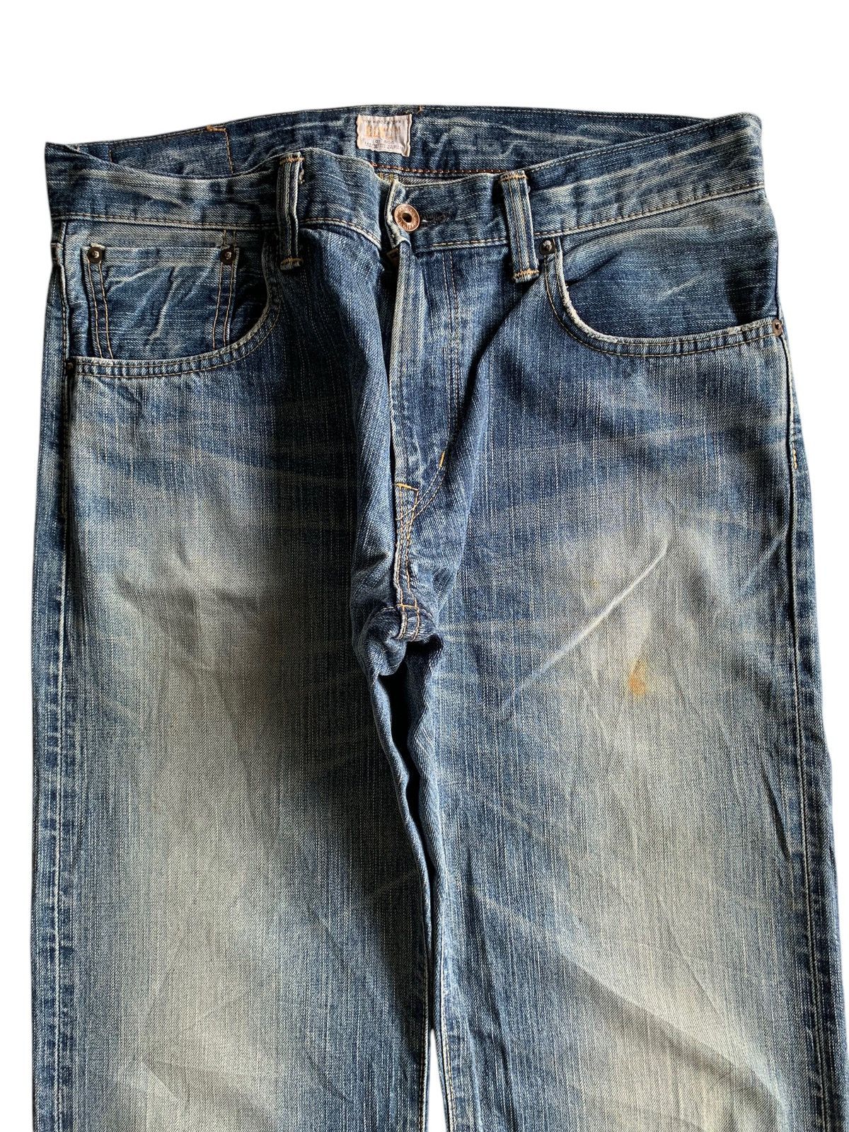 Kapital VINTAGE EDWIN 505ZX SELVEDGE FADED&RUSTY DISTRESSED DENIM Size US 34 / EU 50 - 8 Thumbnail