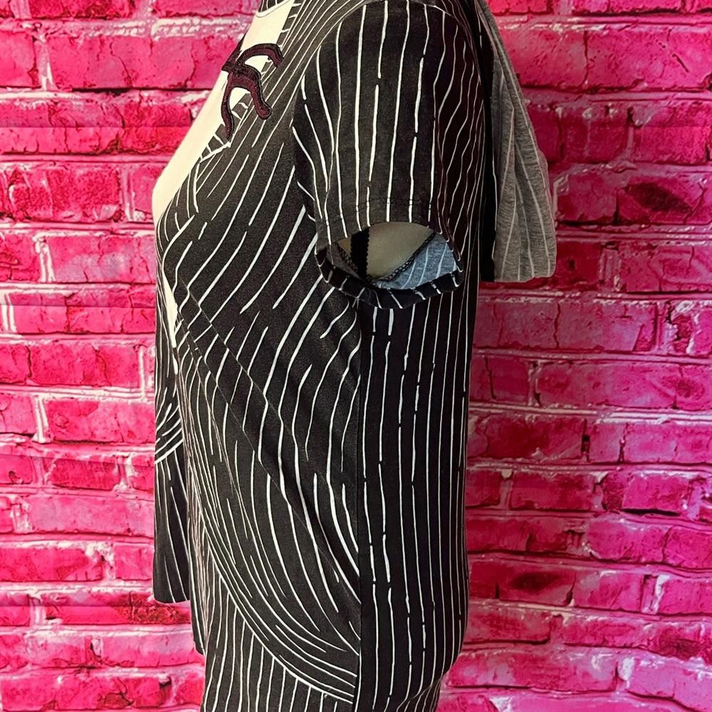 Disney Nightmare Before Christmas Tim Burton Black Stripe Hoodie Size L / US 10 / IT 46 - 4 Thumbnail
