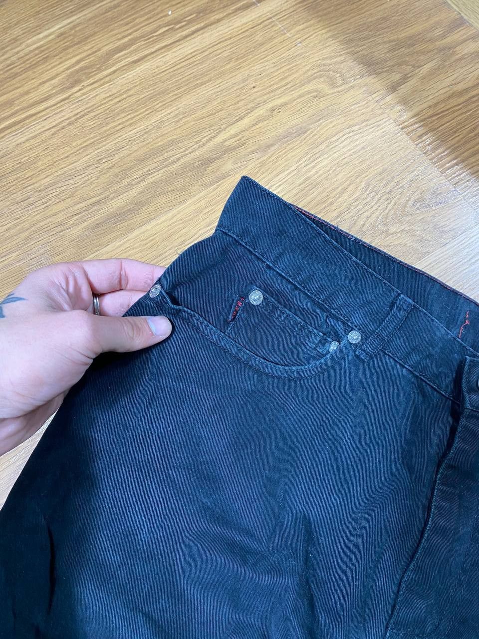 U.S. Polo Assn. Dirty Distressed Crush Faded Y2K baggy jeans pants Size US 30 / EU 46 - 17 Thumbnail