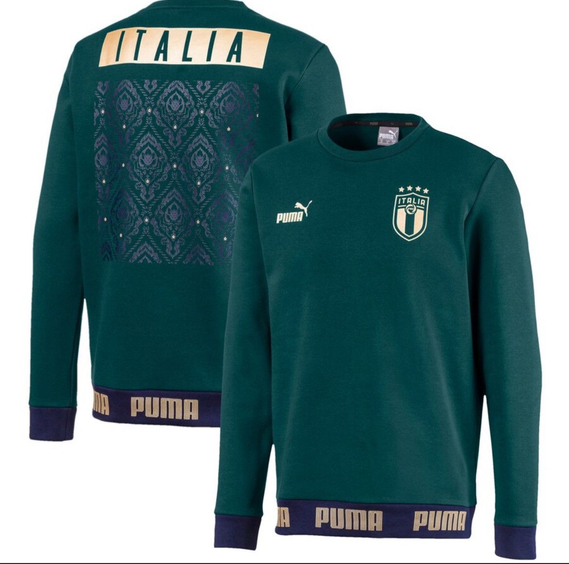 Puma Italy National Team Puma Crewneck Sweatshirt Soccer Football Size US XL / EU 56 / 4 - 3 Thumbnail