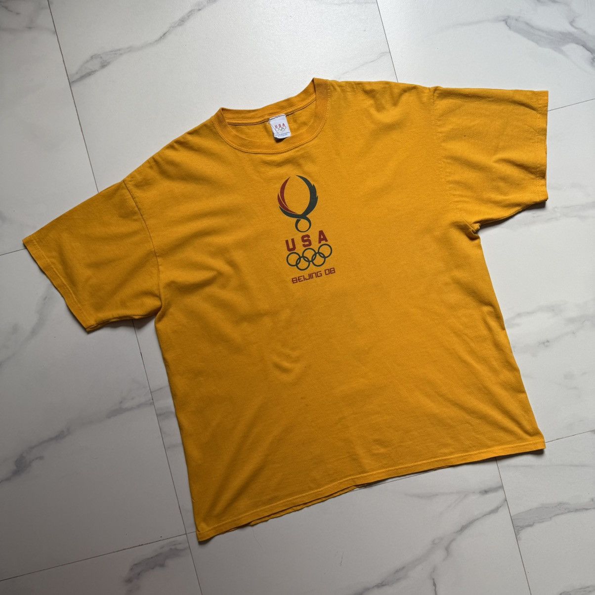 USA Olympics Vintage Y2K USA Olympics Beijing 08 T-Shirt Size US XXL / EU 58 / 5 - 4 Thumbnail